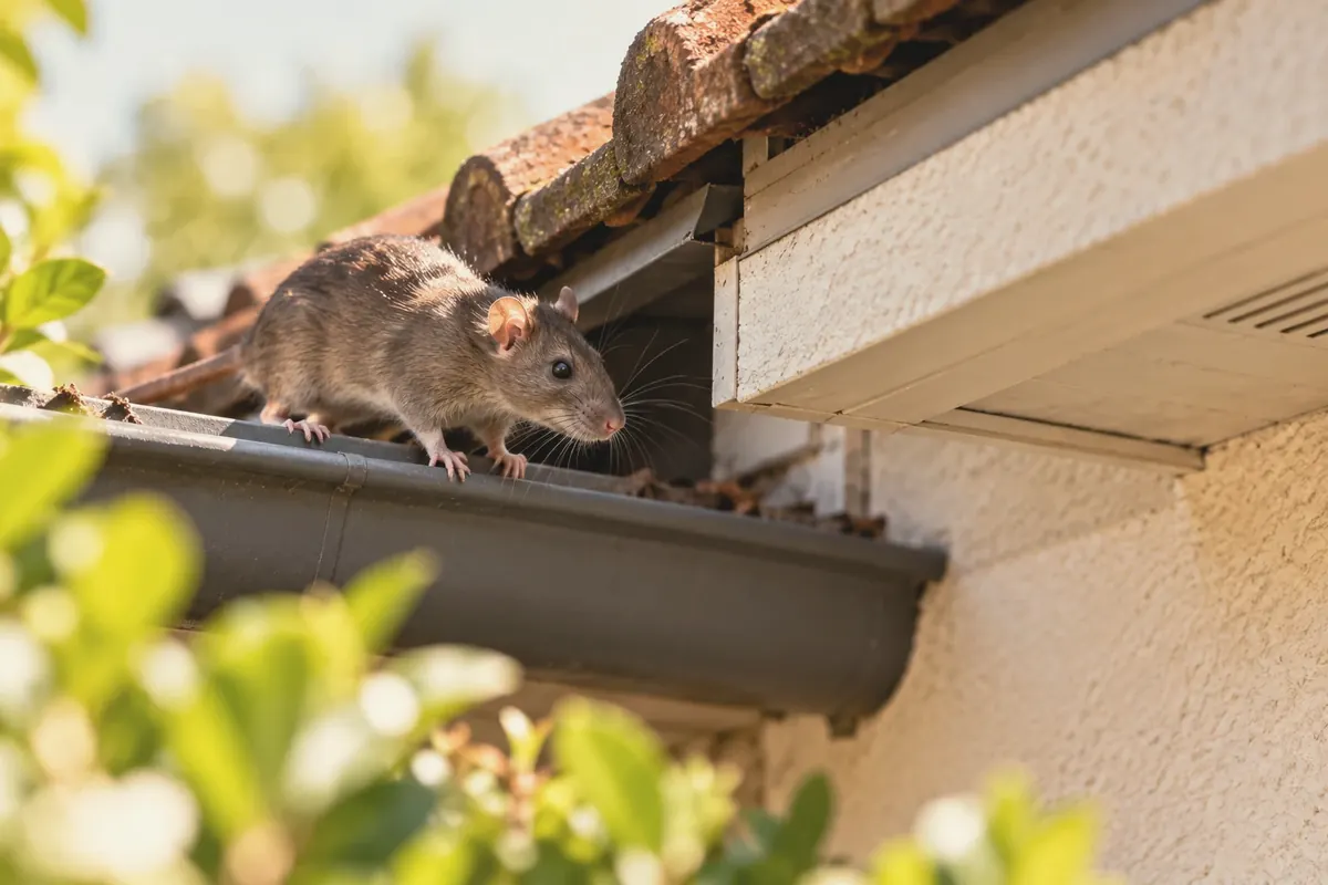 Rat sur une gouttière : dératisation dans l'Oise par Miss Frelon